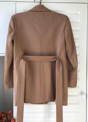 Классический жакет женский пиджак бежевый коричневый бренд5 фото