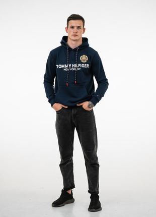 Худи мужское tommy hilfiger th-15020 dark blue 2xl2 фото