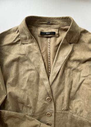 Hugo boss винтажная замшевая куртка, пиджак, жакет3 фото
