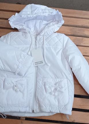 Куртка осень весна на флизе для девочки