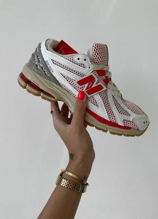 Женские кроссовки new balance 1906 red white4 фото