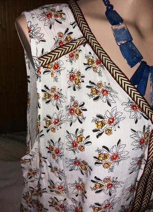 Красивая удлиненная сзади вискозная блуза,жатка,56-60разм ..4 фото