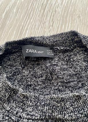 Укороченная кофта свитшот с разрезами zara2 фото