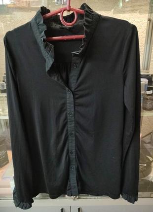 Сорочка чорна стрейчева