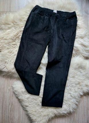 🧡🌟❤️ суперовые брюки черный микровельвет велюр