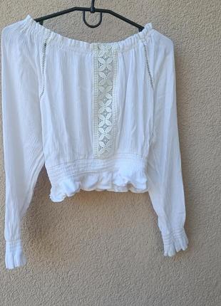 Блузка біла divided блуза на свято