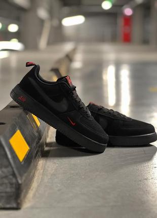 Nike air force 1 anthracite red and black 2025