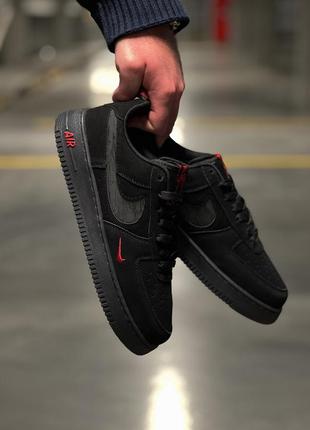 Nike air force black red
