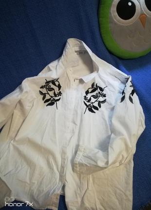 Рубашка блужища вышиванка3 фото