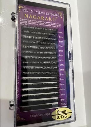 Ресницы для наращивания изгиб с 8мм
