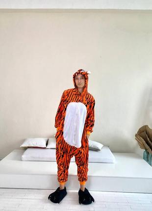 Кигуруми тигрюля для взрослых , тёплая сплошная пижама для взрослых2 фото