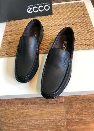 Туфли мокасины ecco кожа мокасини 2