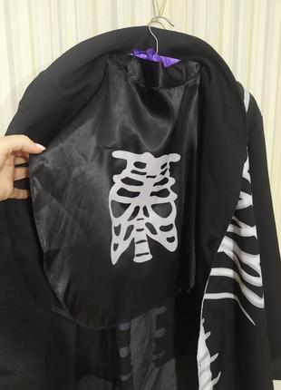 Карнавальный пиджак костюм скелета на вертеловин хеллоуин3 фото