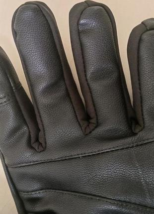 Чоловічі лижні зимові рукавиці, anqier 3m thinsulate 40г, водонепроникні, сенсорні, чорні m7 фото