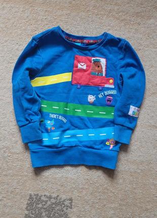 Утепленный свитшот кофта george 2-3 года