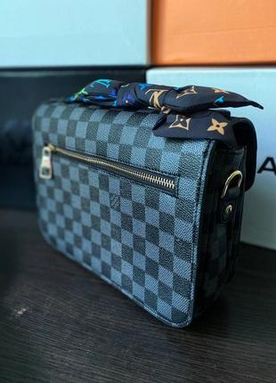 Сумка в стиле louis vuitton metis black chess6 фото