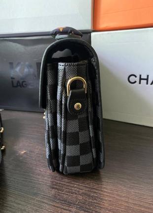 Сумка в стиле louis vuitton metis black chess5 фото