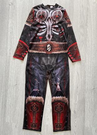 Крутий карнавальний костюм, комбінезон скелет хелловін f&f 11-12років