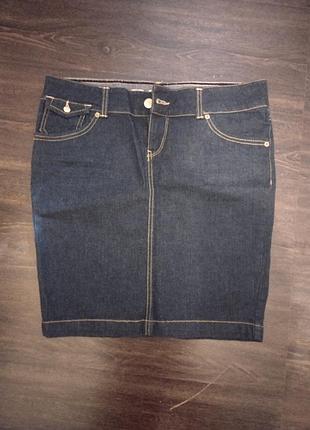 Женская джинсовая юбка классика