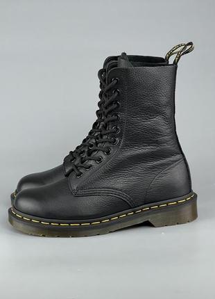 Кожаные высокие ботинки ботинки dr.martens 14902 фото