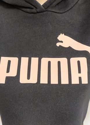 Укороченное худи черное puma оригинал2 фото