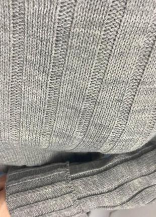 Базовий сірий в'язаний теплий м'який светр s-m5 фото
