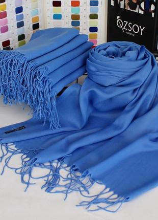 Однотонний шарф - палантин3 фото