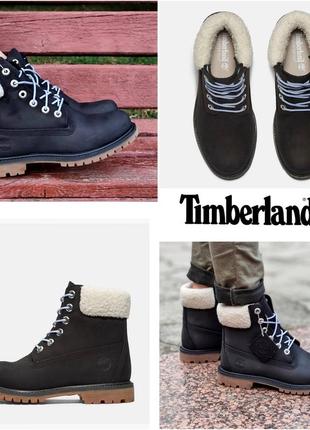 Кожаные женские ботинки на шнурках timeberland 🇺🇲 premium 6-inch waterproof boot 38-38,5 размер9 фото