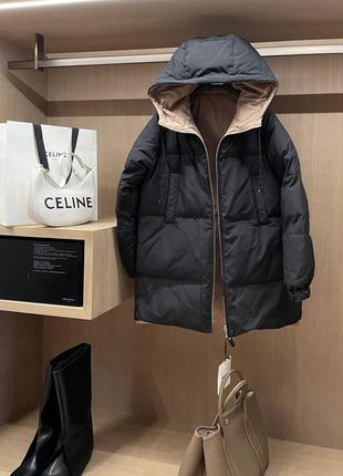 Пуховик max mara двухсторонняя куртка