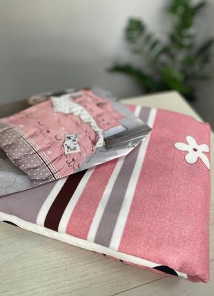 Дитяча постільна білизна: фланель котик2 фото