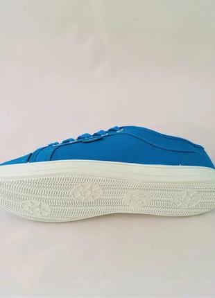 Женские кроссовки мокасины слипоны синие кеды (размеры: 36)4 фото