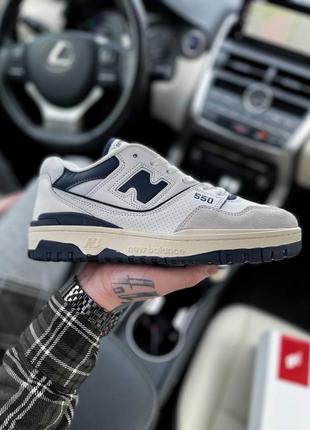 Кроссовки new balance 550 navy blue bb550wa1