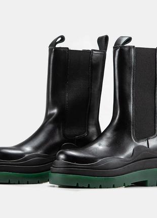Женские сапоги в стиле bottega vneta