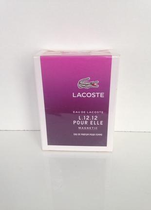 Парфюмированая вода lacoste l.12.12 pour elle magnetic edp spray 80ml1 фото