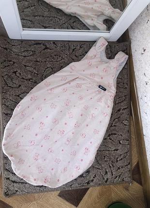 Детский спальник 74 см зимний 100% коттон