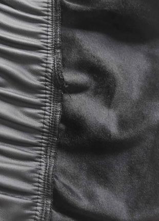Лосини екошкіра на велюрі чорний, сірий, мокко 46-48, 50-52, 54-563 фото