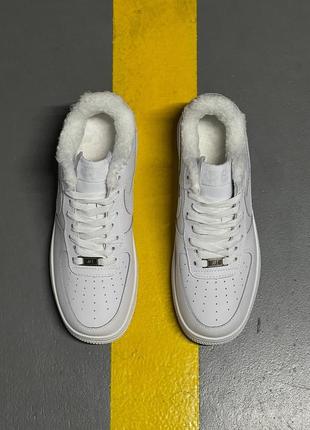 Nike air force low white winter5 фото