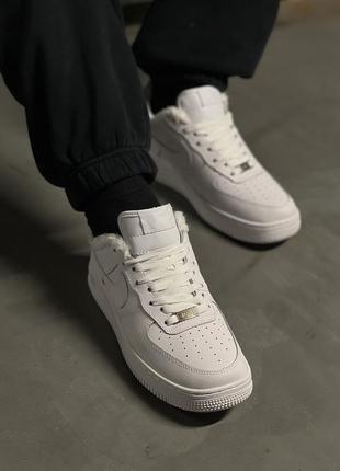 Nike air force low white winter9 фото