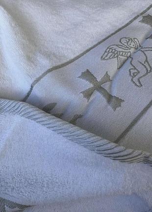 Крижма-рушник для хрещення/махровий рушник із хрестиком