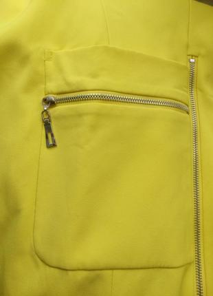 Пиджак тренч ярко желтого цвета 48-506 фото