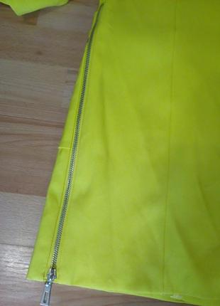 Пиджак тренч ярко желтого цвета 48-504 фото