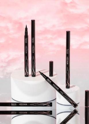 Подводка-фломастер для век bless beauty 24 hours waterproof velour eyeliner