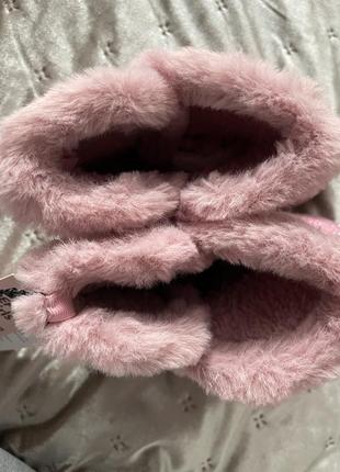 Уггі рожеві для дівчинки, зимові чоботи, осіннє взуття, дитяче взуття5 фото