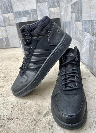 Adidas hoops black на зиму b44621