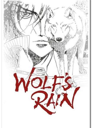 Wolf's rain — аніме і манґа про пошук вовками раю.- аніме постер