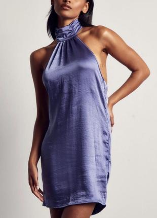 Шикарное сатиновое платье с открытой спинкой misspap3 фото