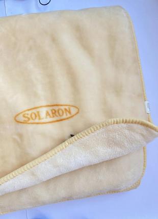 Плед полуторний акриловий однотон персиковий (solaron)