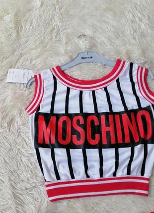 Трикотажний топ-топік зі спортивними гумками рибана