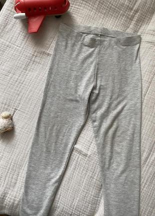 Сірі штани лосини george джордж на хлопчика 6-7 років/116-122 см підштанники