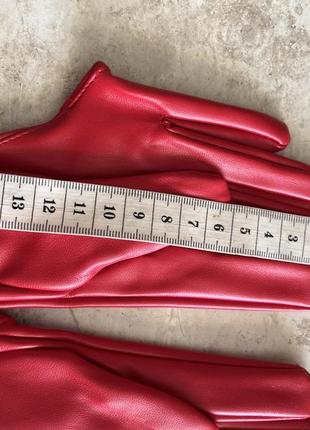 Крутые перчатки красные наполовину ладони для фотосессии панк рок6 фото